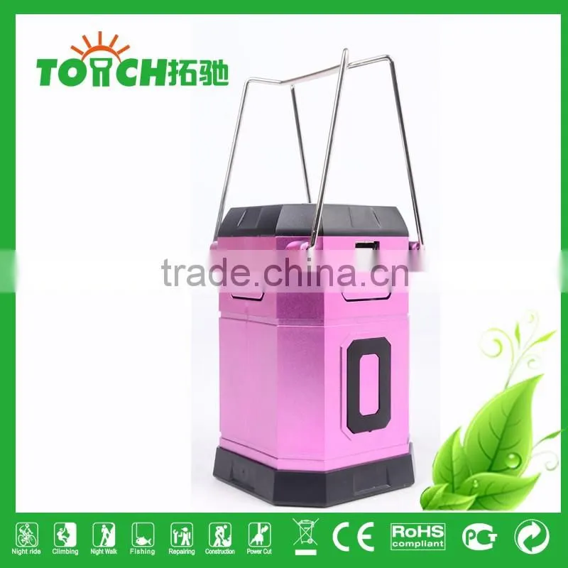 RU Hot Sale LED Camping Light Solar Energy Camp Lamp Fashion Telescopic Lantern Rechargeable Desk Light with Charger
