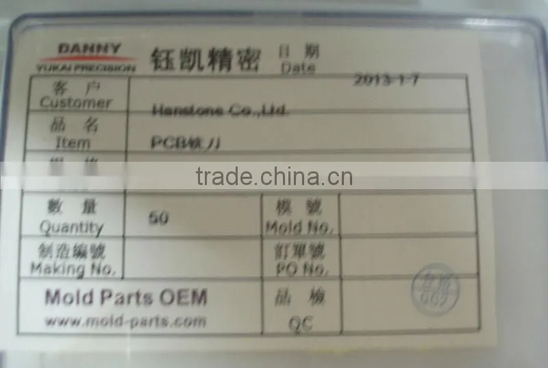 Cemented carbide tungsten pcb lead milling cutter