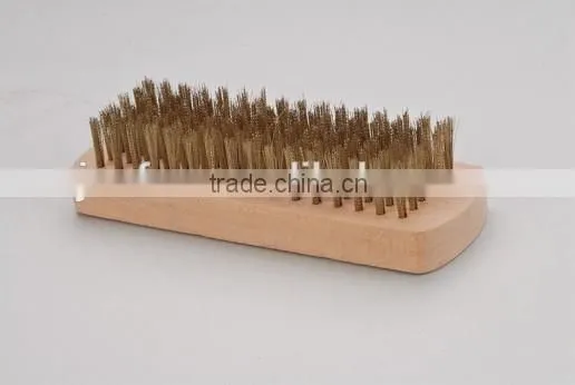 Wooden Block Nail Cleaning Brush
