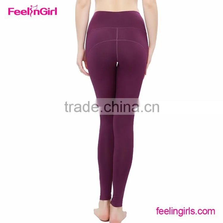 Black Red Purple Yoga Pants Running Tights Women's Workout Leggings