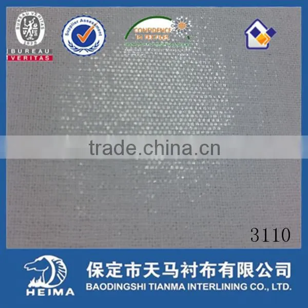 nonwoven fusible interlining for garments