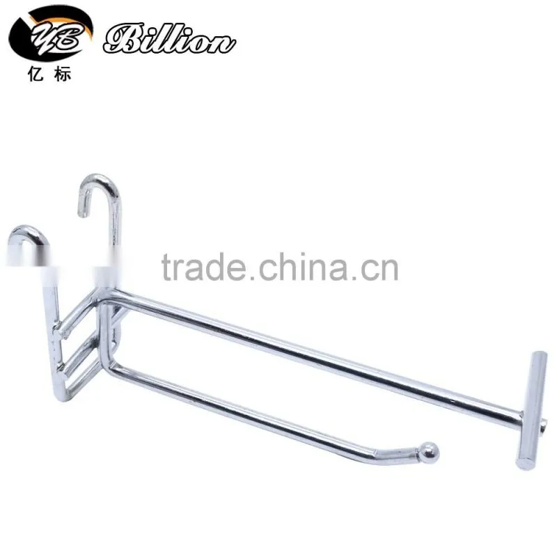 5.7 thickness supermarket gridwall display hook double hanging hook net hanging hook