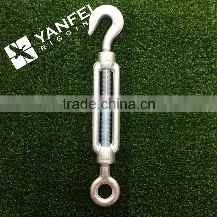 HOT Sale US Type Wire Rope Turnbuckle with Eye and hook