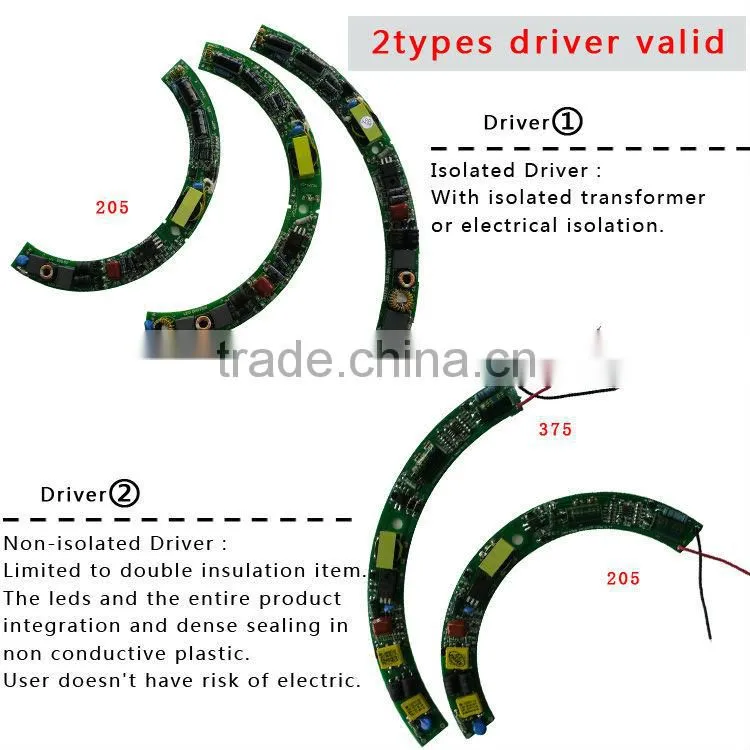 Quality Choice LED Circular tube factory Ra>80 100lm/w 8'' 205mm 10W