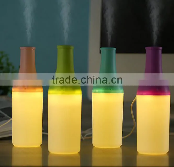 best sale 4 Color portable LED 180ML Ultrasonic Home Aroma Humidifier Air Diffuser Purifier Lonizer Atomizer