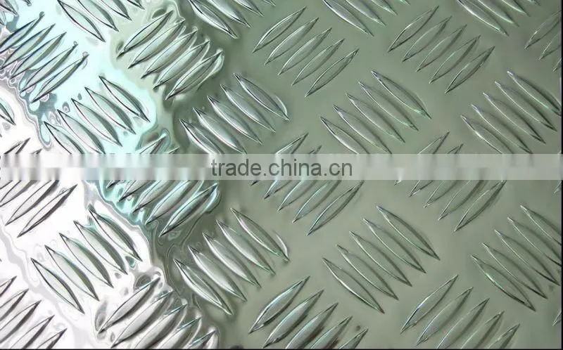 Five Bars 1050 1060 H24 Embossed Aluminum Plate