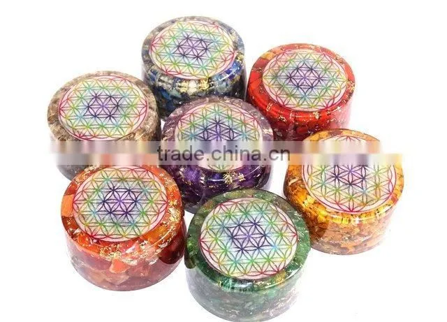 Wholesale Orgone Tower Buster Chakra Set : Flower Of Life