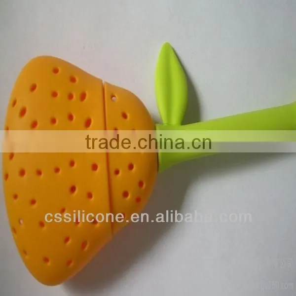 2014 hot selling silicone tea strainer approved by FDA ,silicone tea strainer
