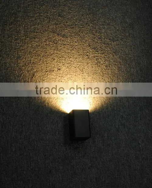 ip65 2*6w up and down outdoor wall bracket light fitting