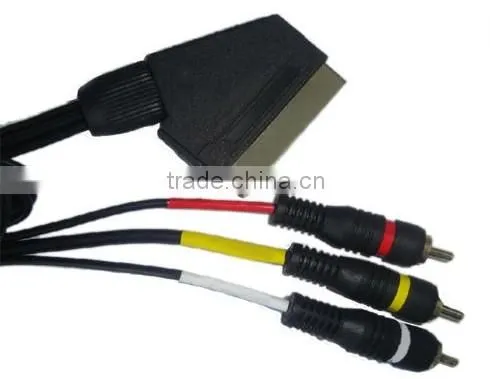 3ft Scart to RCA Cable Factory Supply High Quality
