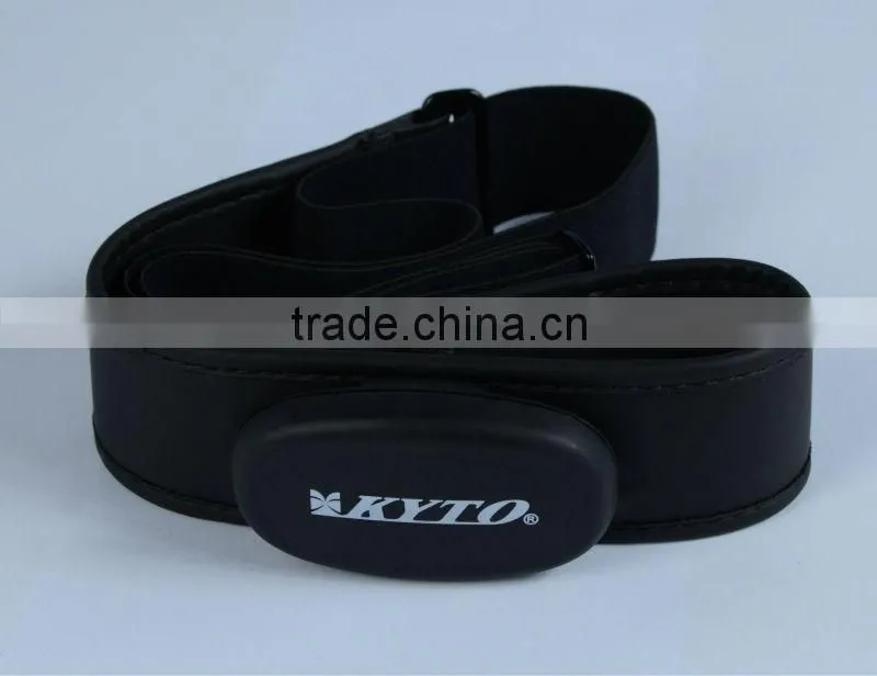 KYTO bluetooth heart rate chest belt/ Textile strap with bluetooth heart rate transmitter clip