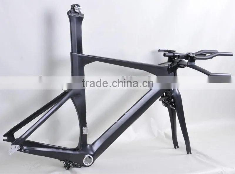 2013 Dengfu new design carbon TT bicycle frame 700C carbon wheels