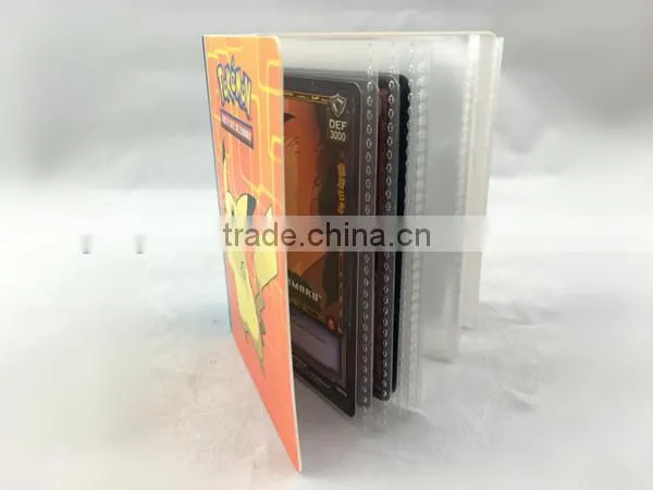 OEM customized Card binder with1-pocket PP portfolios Dongguan factory Pokemon cartoon