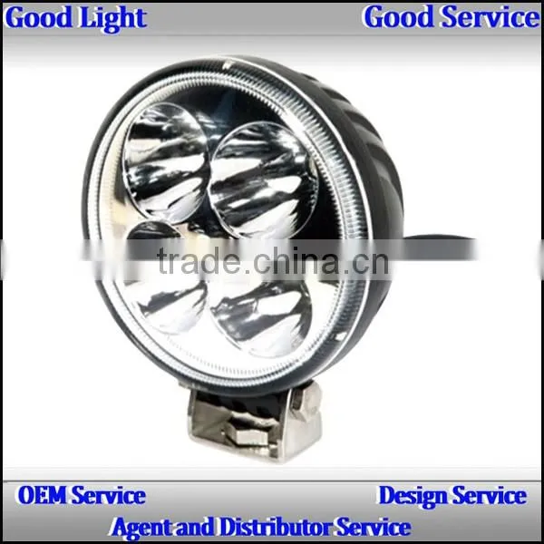 12v round led light 12w offroad light auto accessories for truck