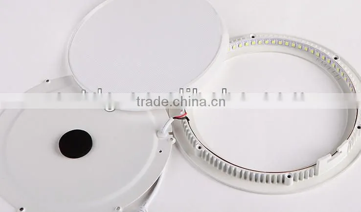 Round/square dimmable slim led panel light led downlight 30w Dia 300mm