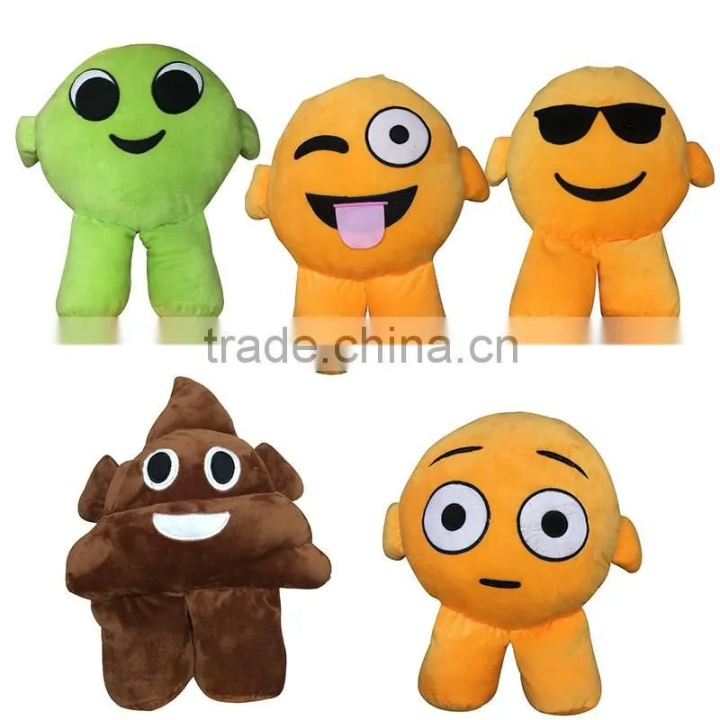 Wholesale Custom Kid New Design Emoji Cartoon Charater Plush Stuff Toys