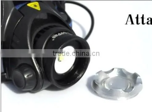 High Power adjustable zoom headlight 400LM rechargeable zoom led head lamp