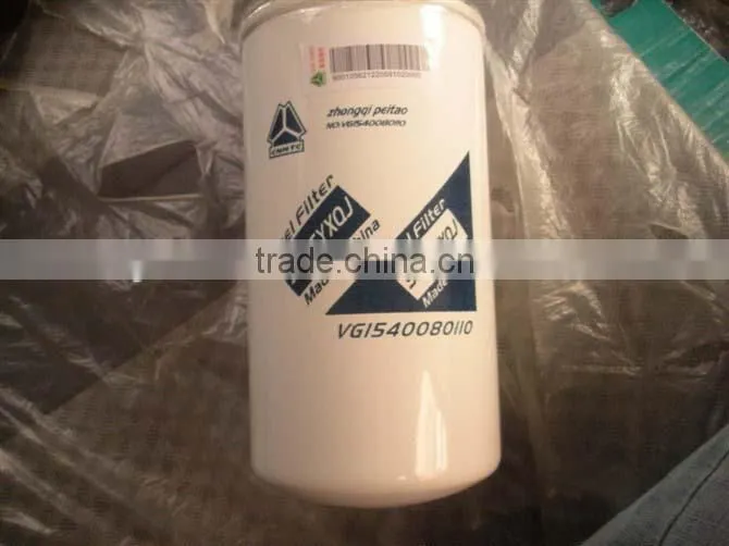 Howo truck parts high quality hot sales VG1092080052 fuel filter