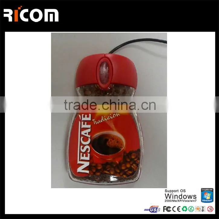 optical coffee can shape optical cheapest computer mouse, funny computer mouse--MO7065---Shenzhen Ricom