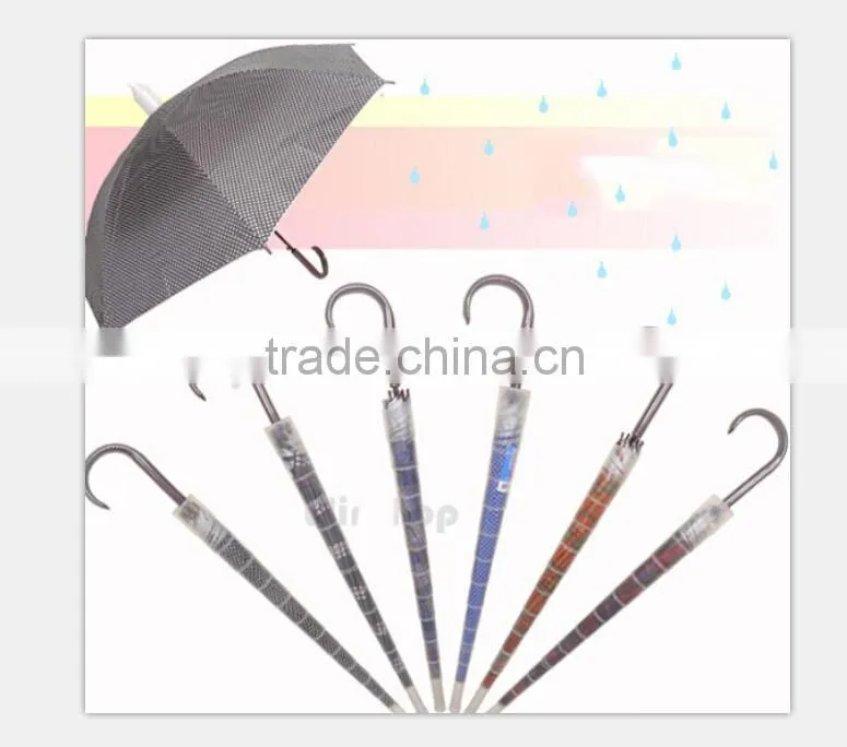 Promotional auto open straight non water drip case wooden umbrella