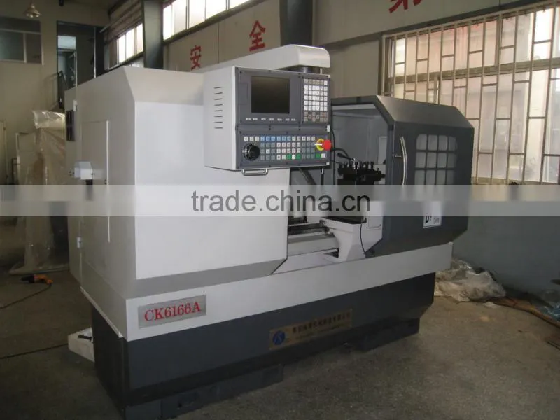 car alloy wheel surface diamond cutting cnc lathe with digitizer probe controller CK6166A