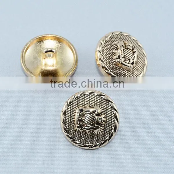 zinc alloy metal sew on button with custom logo