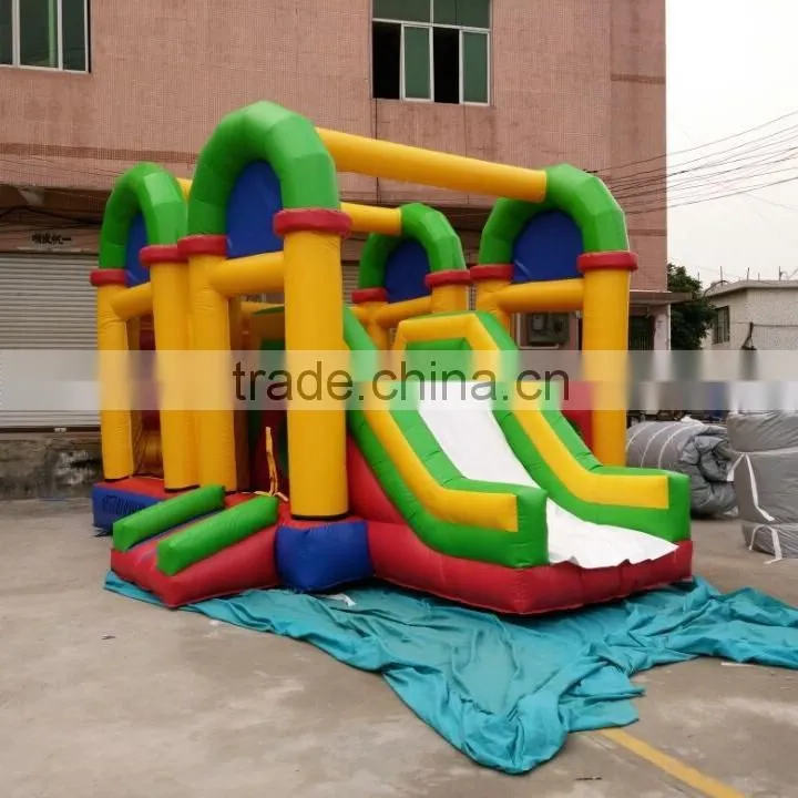2015 hot commercial kids inflatable caterpillar obstacle course for sale