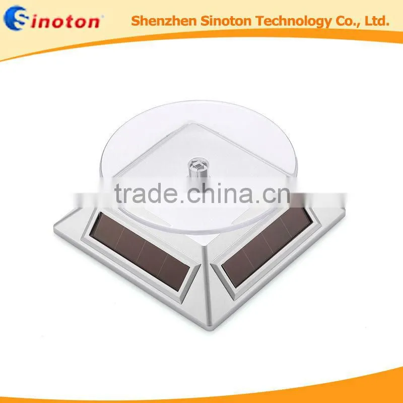 360 degree solar display stand for cell phone, jewelry, for iphone 6