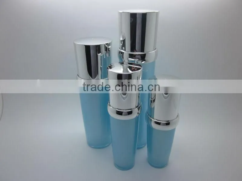 Elegant Acrylic Convex Shoulder Cosmetic Lotion Bottles