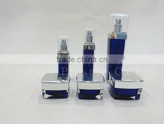 Square Acrylic Jar and Lotion Bottle for Cosmetics
