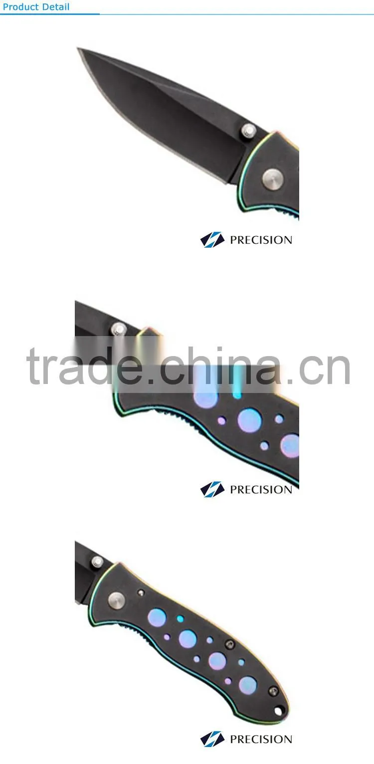 Colorful Trim Of the Pocket Knife Handle