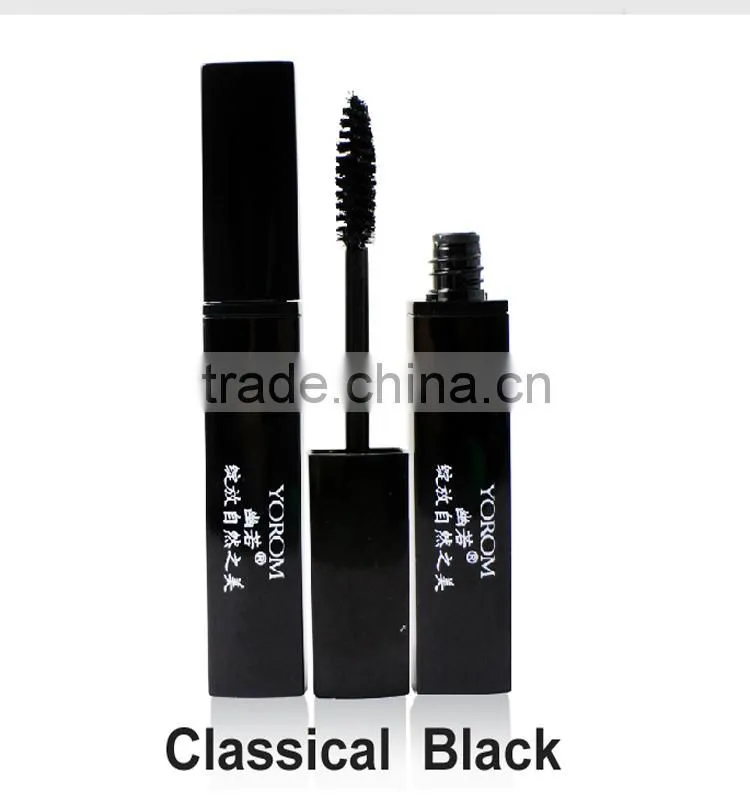 High quality Yorom waterproof color mascara in plastic tube hair color mascara Black Brown Purple Green Blue