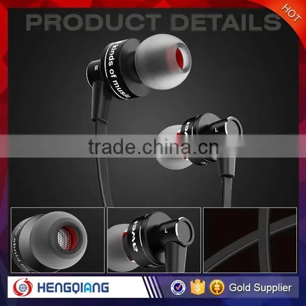 High quality smart stereo sound sport earphone earbuds noise reducing