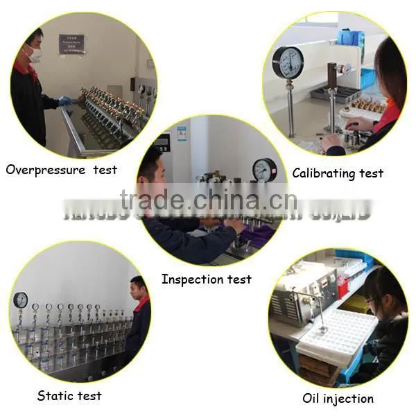 High quality 4 inch all stainless steel bourdon tube oil filled pressure meter