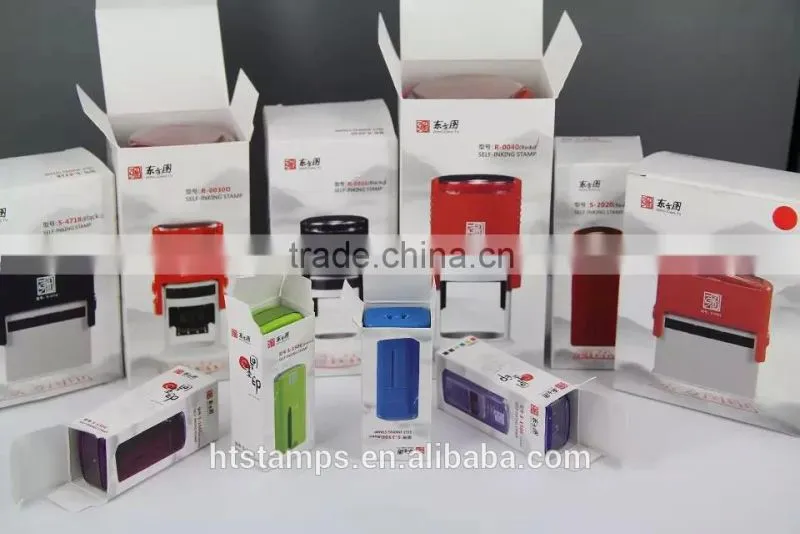 Hot Sell Custom Logo Oval 30*45mm Company Stamp / Rubber Ink Stamp Sample Free