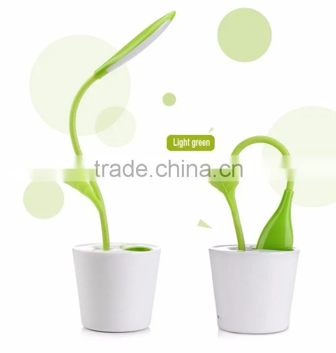 exquisite pen container design electronic LED desk lamp
