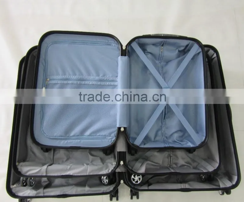 Durable Hardside 3PC luggage set ABS/PC trolley set