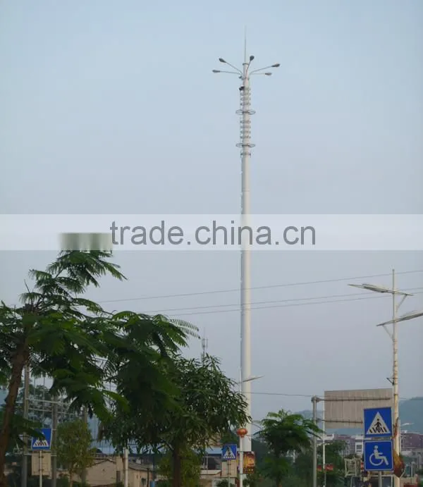 Beautiful Shape Monopole Antenna Mast Tower