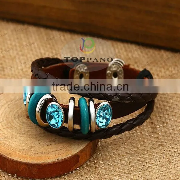 new arrival friendship leather bracelet fashion braid genuine leather bracelet jewelry