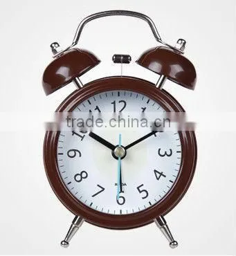 2013 new products metal desk/table twin bell /double bell alarm clock for promotion/retail