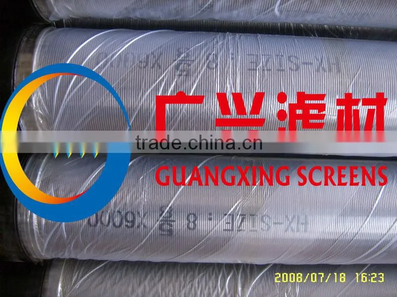 wire wrapped screen used in water well