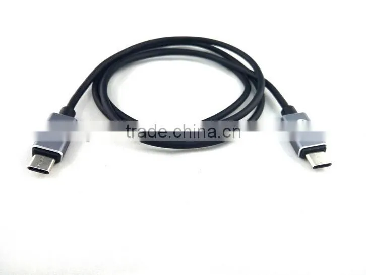 2015 Hot sale USB 3.1 TYPE C Male to USB 3.1 TYPE C Male Slim White Cable