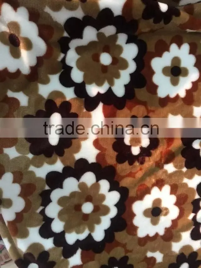 Very Soft Thick Printed Flannel Velvet for Pajamas Women /Blanket
