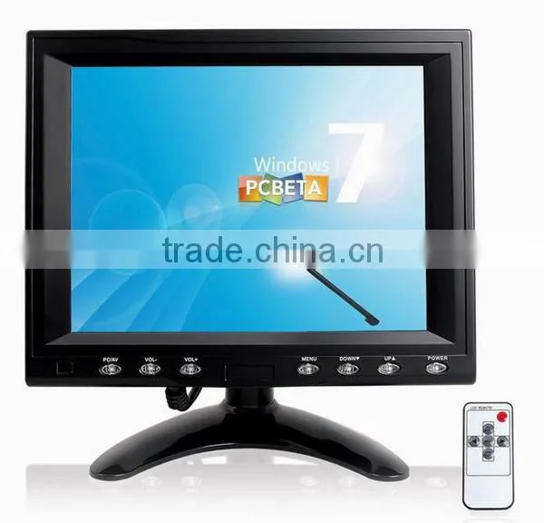 Multi language 8inch LCD touchscreen monitor with VGA and USB interface