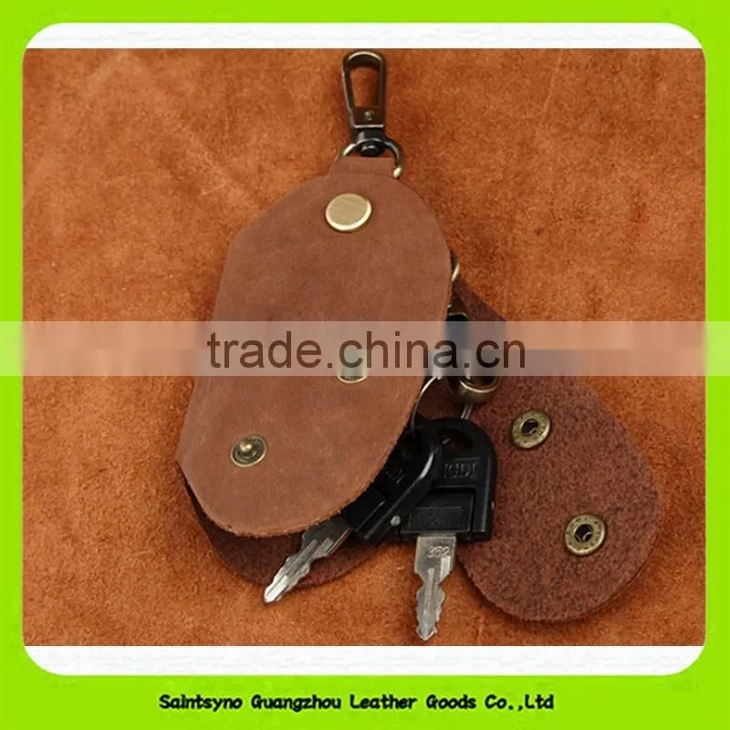 15109 Promotion leather key cover security key pouch