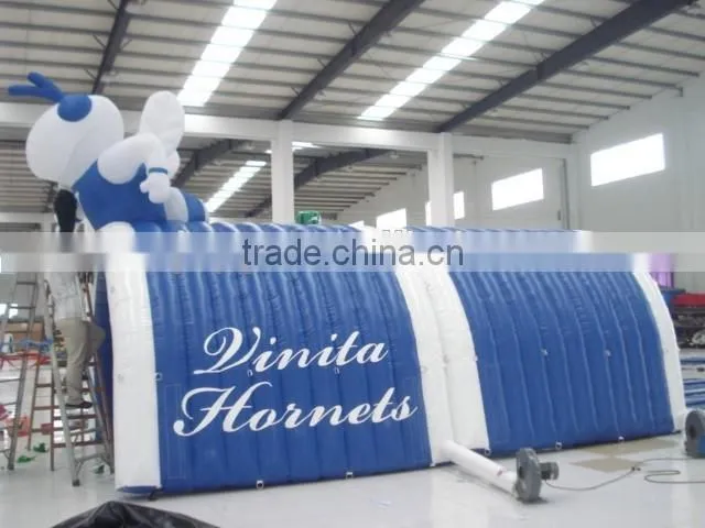 Giant advertising blue inflatable dome tent for sale