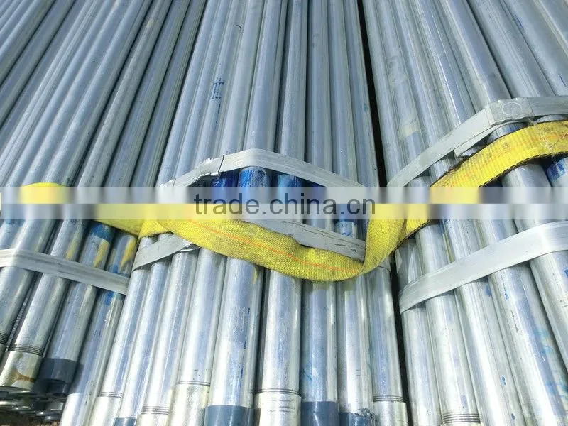 HIGH QUALITY BS1387 CONSTRUCTION MATERIAL GALVANIZED STEEL PIPE