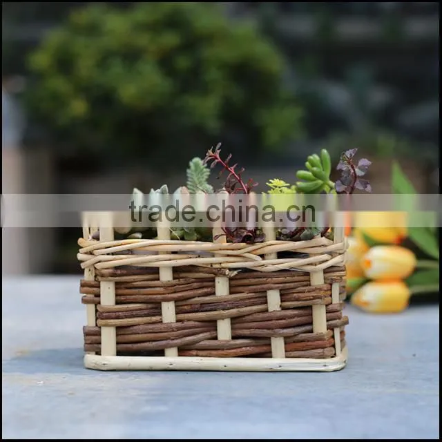 handled colorful weaving large wicker baskets