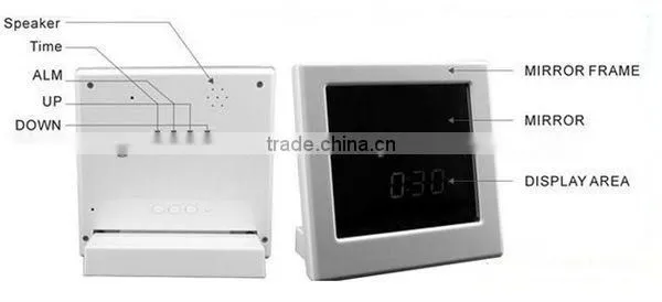 HD mirror clock camera with remote controller