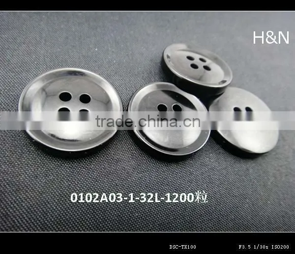 factory wholesale black coat buttons for garment